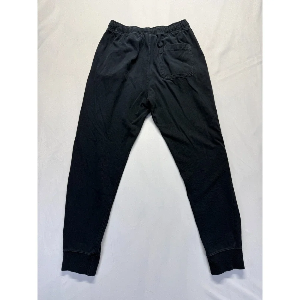 Nike Sportswear Club Jogger Pants Mens Small Black Cotton Tapered Leg Athleisure